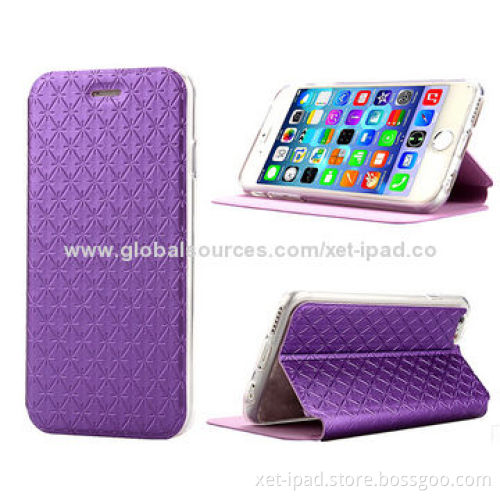 Flip PU Cases for iPhone 6, Folding Stand Feature, Various Colors Available, OEM Orders AcceptedNew